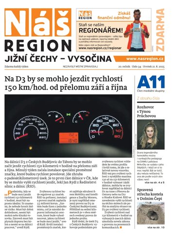 Obálka e-magazínu Náš Region - Vysočina 34/2025