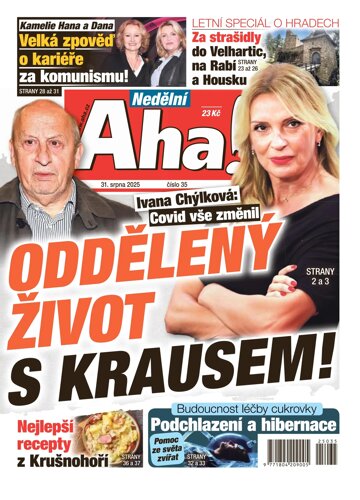 Obálka e-magazínu Nedělní AHA! 31.8.2025