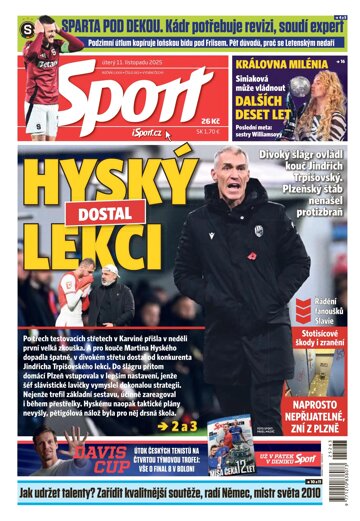 Obálka e-magazínu Sport 11.11.2025
