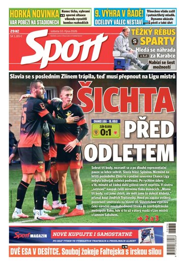 Obálka e-magazínu Sport 10.10.2026