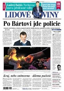 Obálka e-magazínu Lidové noviny 2.11.2013