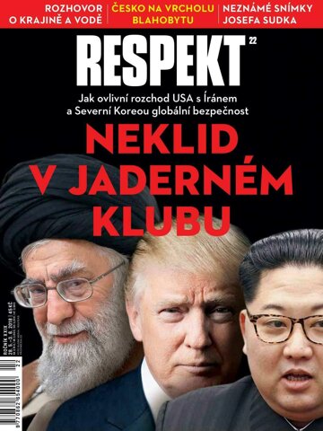 Obálka e-magazínu Respekt 22/2018r