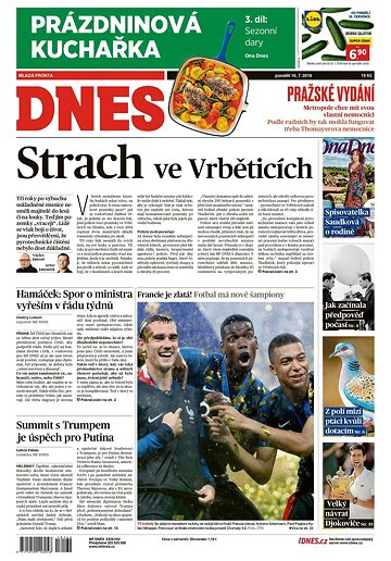 Obálka e-magazínu MF Dnes 16.7.2018