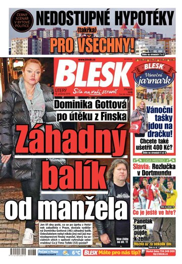 Obálka e-magazínu Blesk 10.12.2019