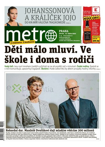 Obálka e-magazínu deník METRO 22.1.2020