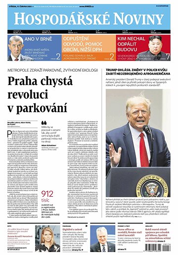 Obálka e-magazínu Hospodářské noviny 116 - 17.6.2020