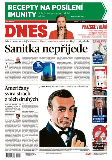 Obálka e-magazínu MF Dnes 2.11.2020