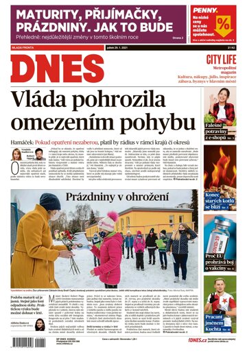 Obálka e-magazínu MF Dnes 29.1.2021