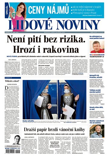 Obálka e-magazínu Lidové noviny 20.9.2021