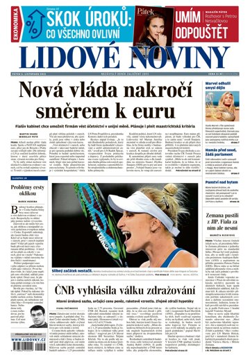 Obálka e-magazínu Lidové noviny 5.11.2021