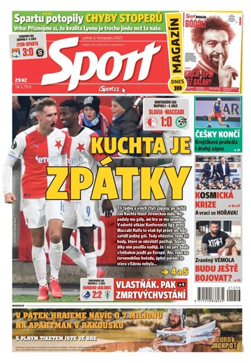 Obálka e-magazínu Sport 5.11.2021