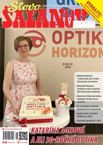Obálka e-magazínu Slovo Šaľanov 8-9/2021