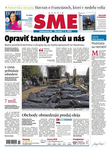 Obálka e-magazínu SME 7-4-2022