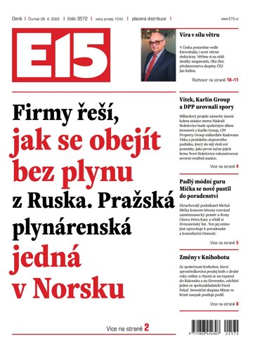 Obálka e-magazínu E15 28.4.2022