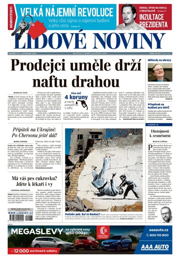 Obálka e-magazínu Lidové noviny 14.11.2022