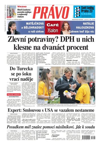 Obálka e-magazínu Deník Právo 11.5.2023