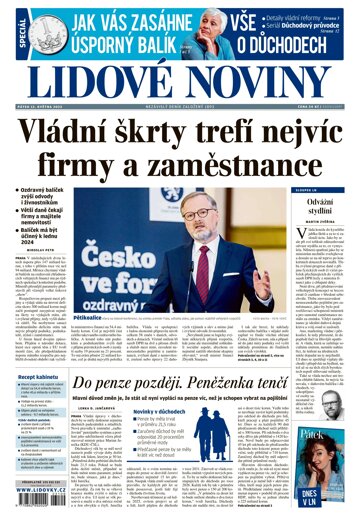 Obálka e-magazínu Lidové noviny 12.5.2023