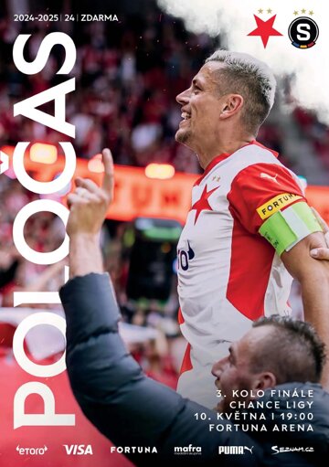 Obálka e-magazínu Poločas 25/2024č.24 Slavia – Sparta