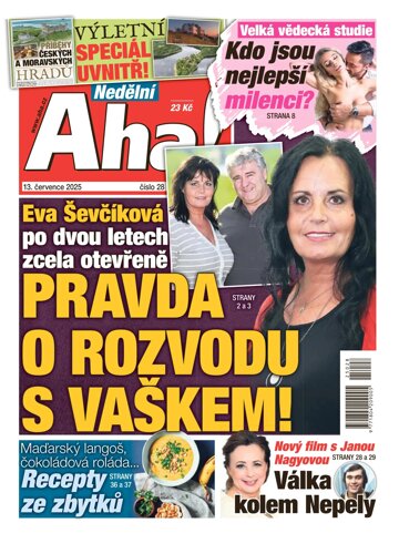 Obálka e-magazínu Nedělní AHA! 13.7.2025