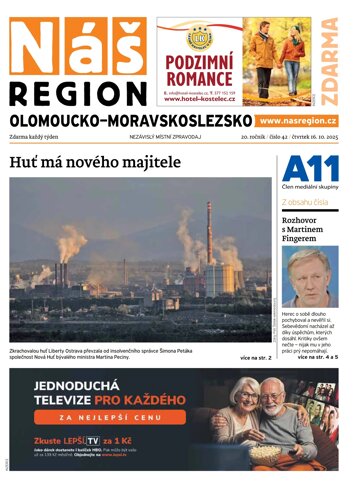 Obálka e-magazínu Náš Region - Olomoucko/Moravskoslezsko 42/2025