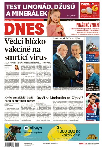 Obálka e-magazínu MF Dnes 14.4.2026