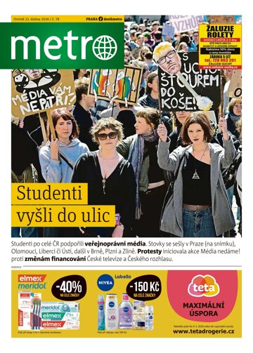 Obálka e-magazínu deník METRO 23.4.2026