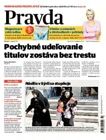 Obálka e-magazínu Pravda 16.8.2012