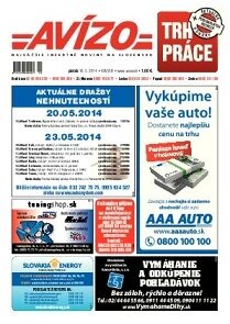 Obálka e-magazínu Avízo 58 (16.5.2014)