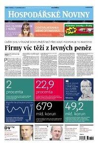 Obálka e-magazínu Hospodářské noviny 218 - 7.11.2014