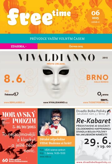 Obálka e-magazínu freetime 6/2015