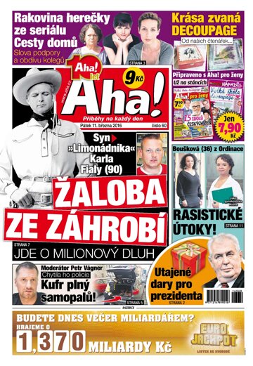 Obálka e-magazínu AHA! 11.3.2016