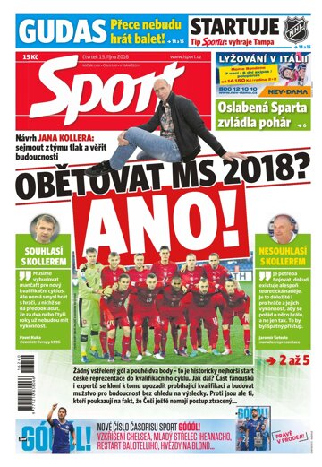 Obálka e-magazínu Sport 13.10.2016