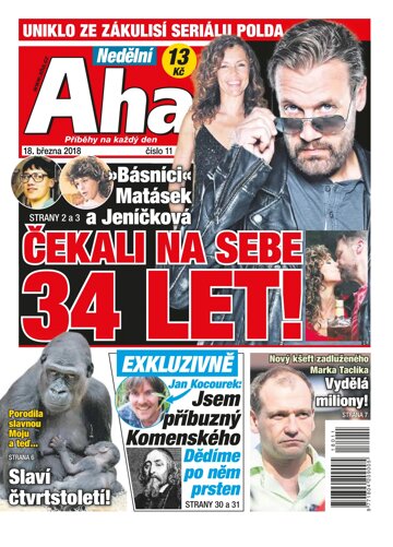 Obálka e-magazínu Nedělní AHA! 18.3.2018