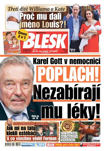 Obálka e-magazínu Blesk 28.4.2018