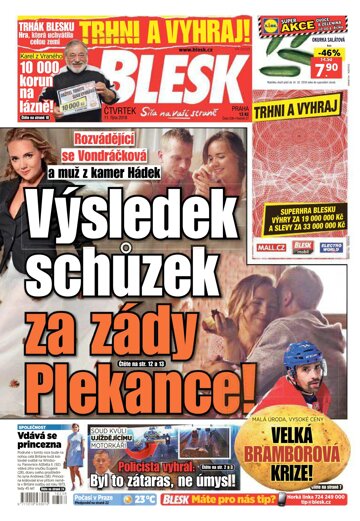 Obálka e-magazínu Blesk 11.10.2018