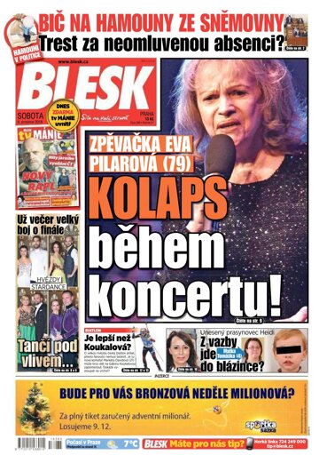 Obálka e-magazínu Blesk 8.12.2018