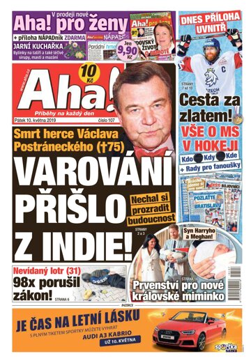 Obálka e-magazínu AHA! 10.5.2019