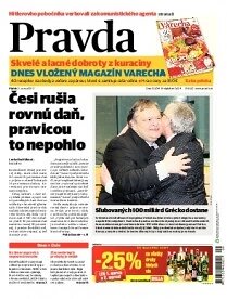 Obálka e-magazínu Pravda 2.3.2012