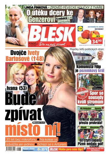 Obálka e-magazínu Blesk 12.8.2019