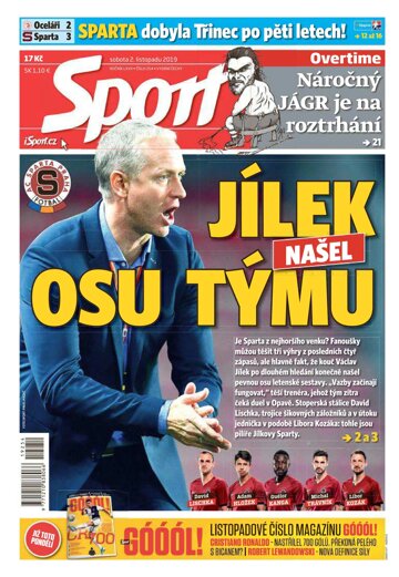 Obálka e-magazínu Sport 2.11.2019