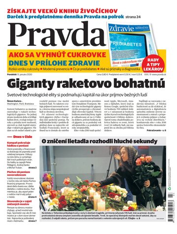 Obálka e-magazínu Pravda 13. 1. 2020