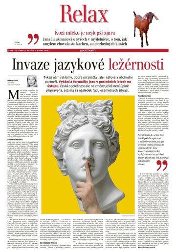 Obálka e-magazínu LN+ Morava - 1.2.2020