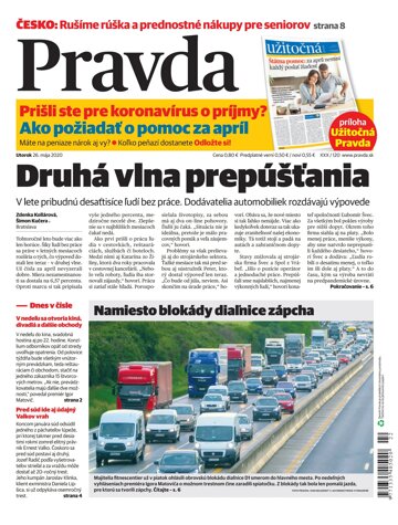 Obálka e-magazínu Pravda 26. 5. 2020