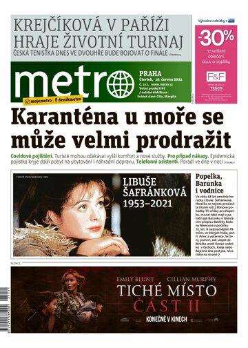 Obálka e-magazínu deník METRO 10.6.2021
