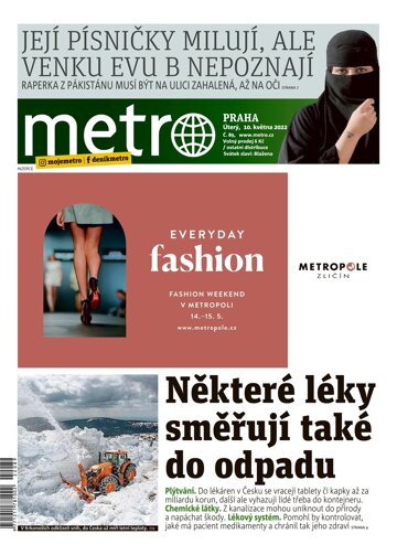 Obálka e-magazínu deník METRO 10.5.2022