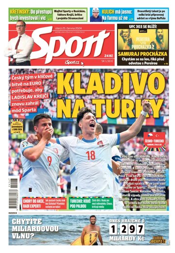 Obálka e-magazínu Sport 25.6.2024