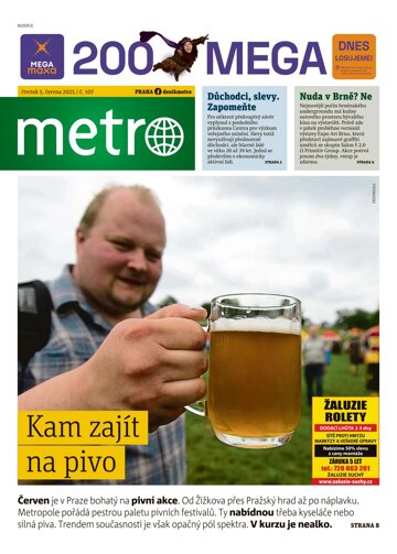 Obálka e-magazínu deník METRO 5.6.2025