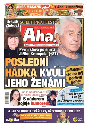 Obálka e-magazínu AHA! 31.7.2025