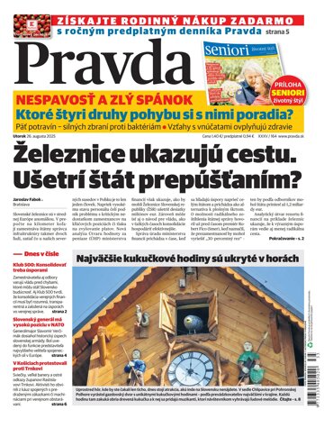 Obálka e-magazínu Pravda 26. 8. 2025