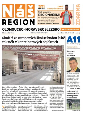 Obálka e-magazínu Náš Region - Olomoucko/Moravskoslezsko 36/2025